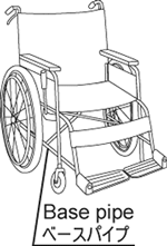 the part of wheelchair
